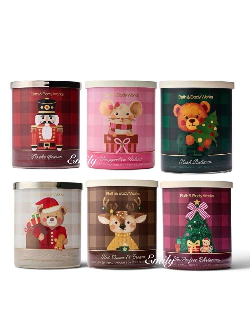 🧸 NEW 6-Pc Bath & Body Works HOLIDAY Single-Wick 2026 Candle Bundle